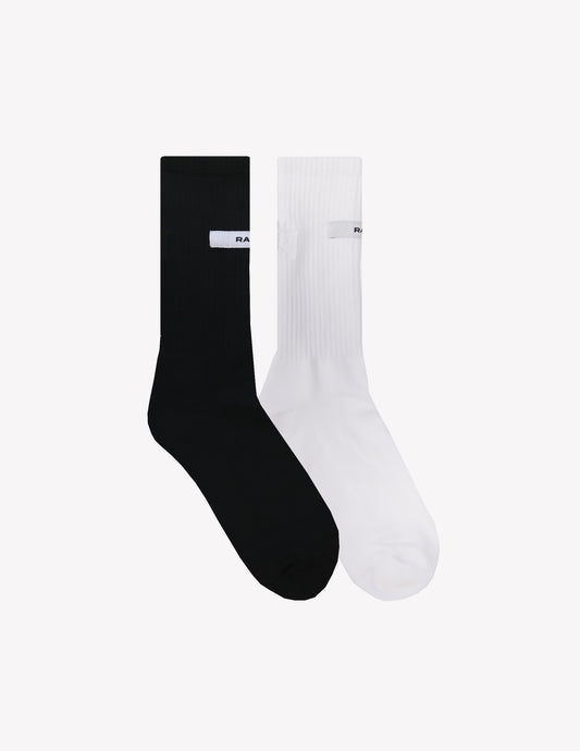 HYBRID SOCKS 黑白（2雙）